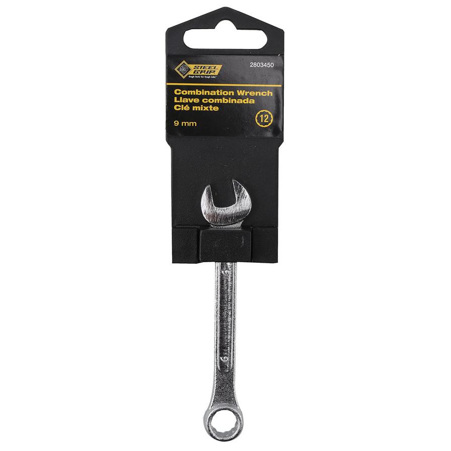 Steel Grip Carbon Steel 9 mm Combination Wrench (18 x 8 x 1 cm)