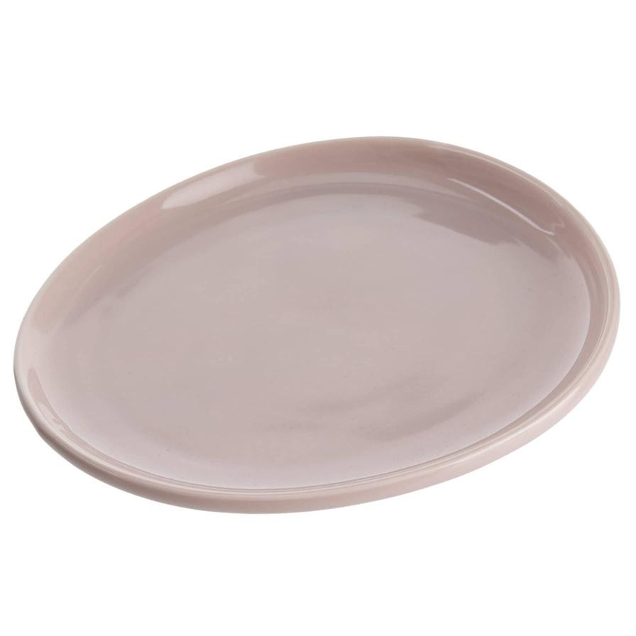 Shallow Dessert Plate, CHP-367-BEI (21 x 17 x 7 cm)