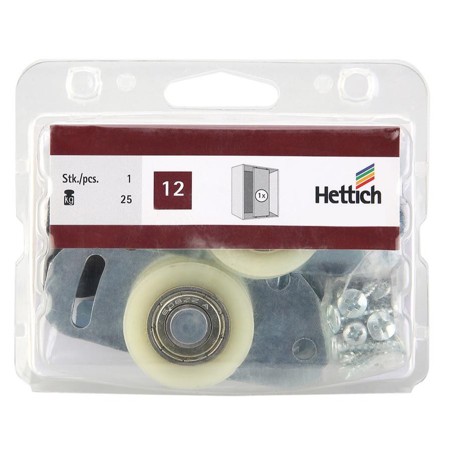 Hettich No. 12 Sliding Door Fitting (Set of 2)