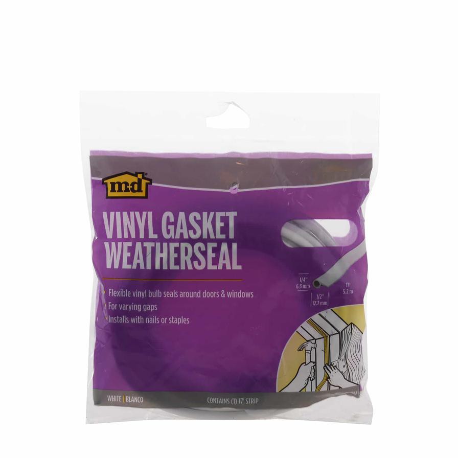 M-D Vinyl Gasket Weatherstrip (1.27 x 518 cm)