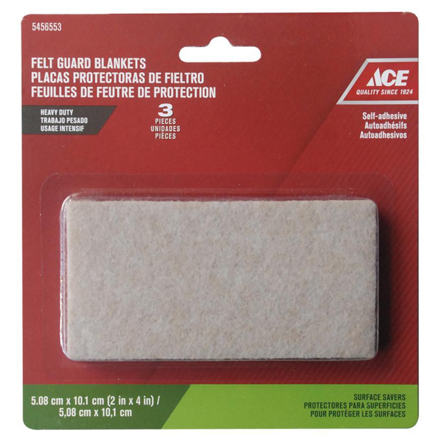 Ace Heavy Duty Self Adhesive Felt Gard Blanket Pack (5.08 x 10.1 cm, 3 Pc.)