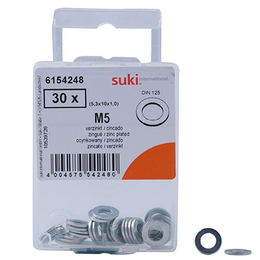 Suki 6154248 M5 Washers (5.3 x 10 x 1 mm)