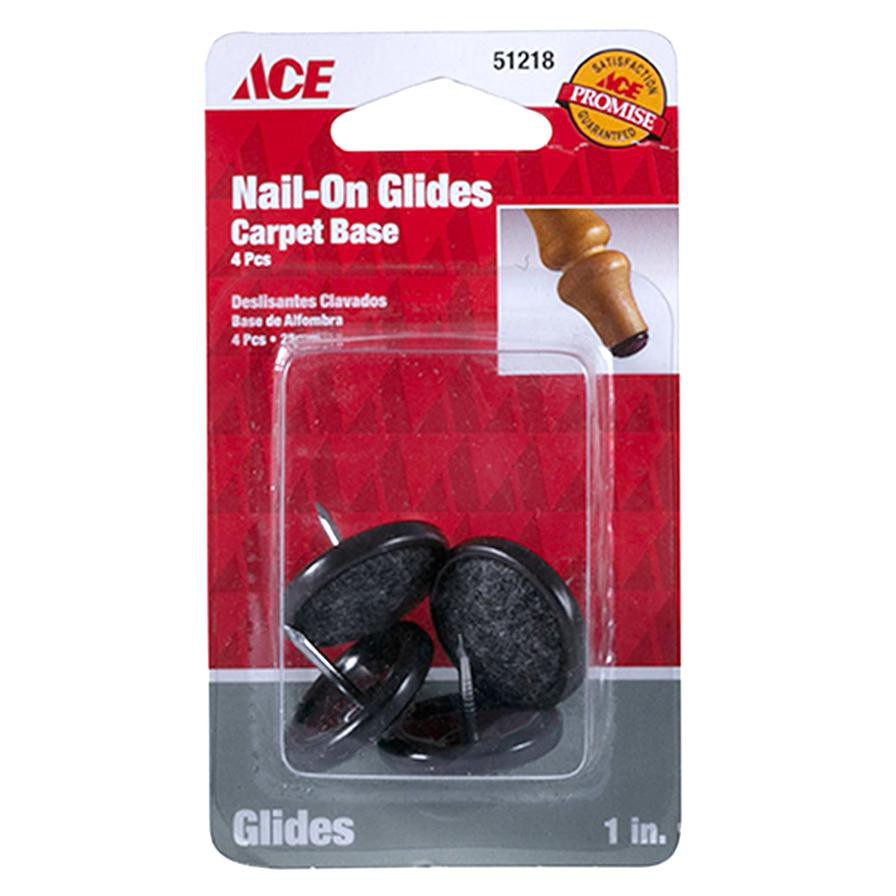 Ace Nail-On Glides (2.5 cm, Black)