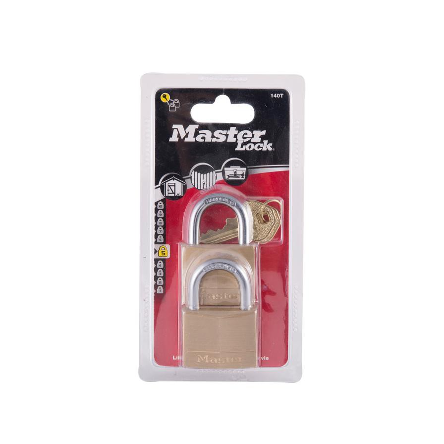 Master Lock 140T Solid Brass Padlocks (Set of 4)