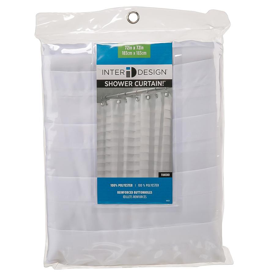 Interdesign Tuxedo Shower Curtain (White)