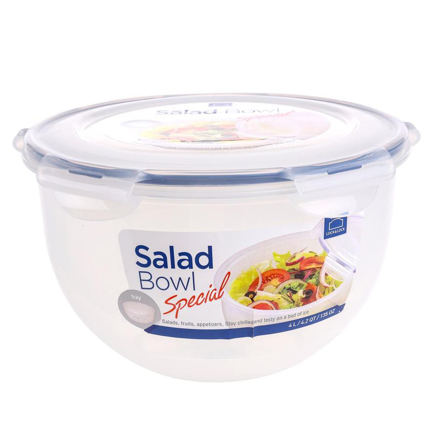 Lock & Lock Salad Bowl W/Tray (4 L)