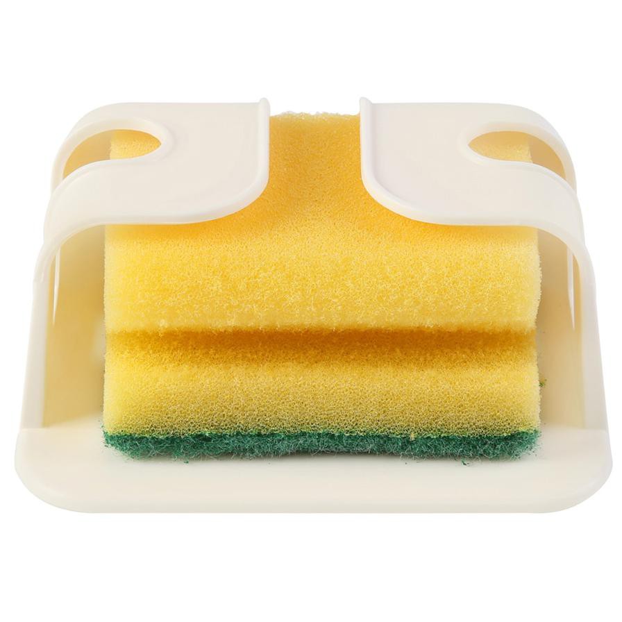 Wenko Plastic Sponge Holder Set (12 x 9 x 5 cm, White)