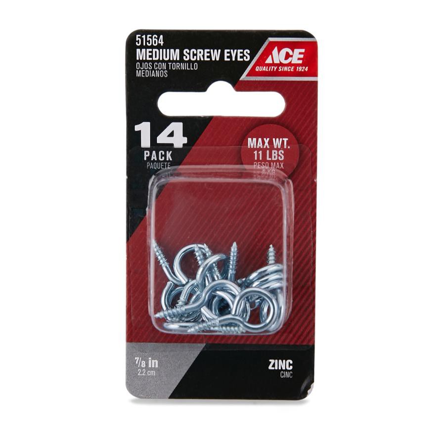 ACE Head Eye Screws (22 mm, Pack of 14)