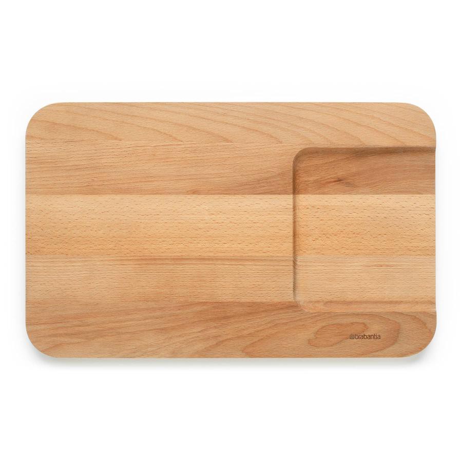 Brabantia Profile Large Wooden Chopping Board for Vegetables (1.8 x 25 x 40 cm)