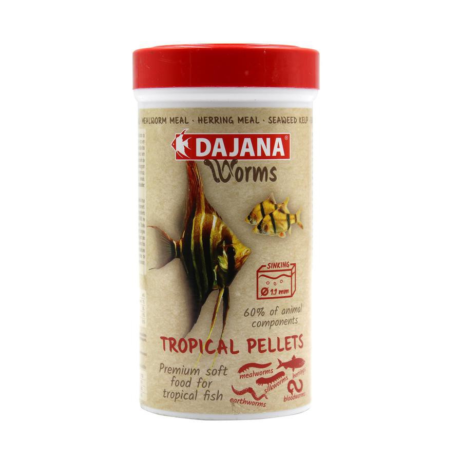 Dajana Worms Tropical Pellet Fish Feed (250 ml)