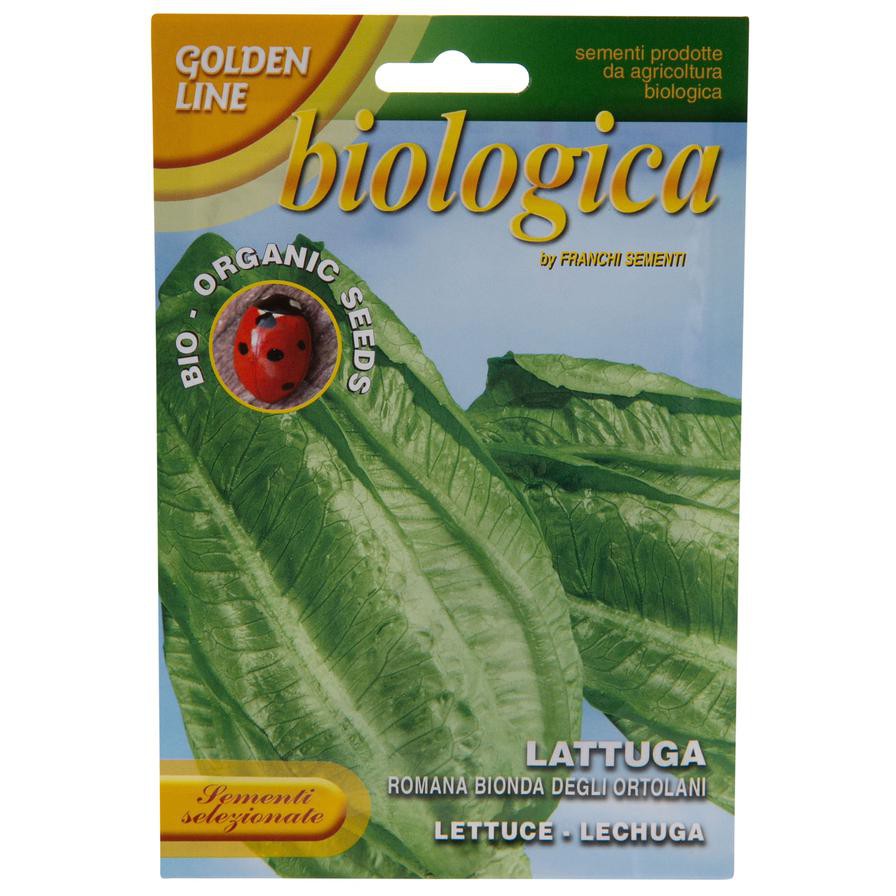 Franchi Golden Line Biologica Organic Seeds (Lattuga Romana Bionda Degli Ortolani)