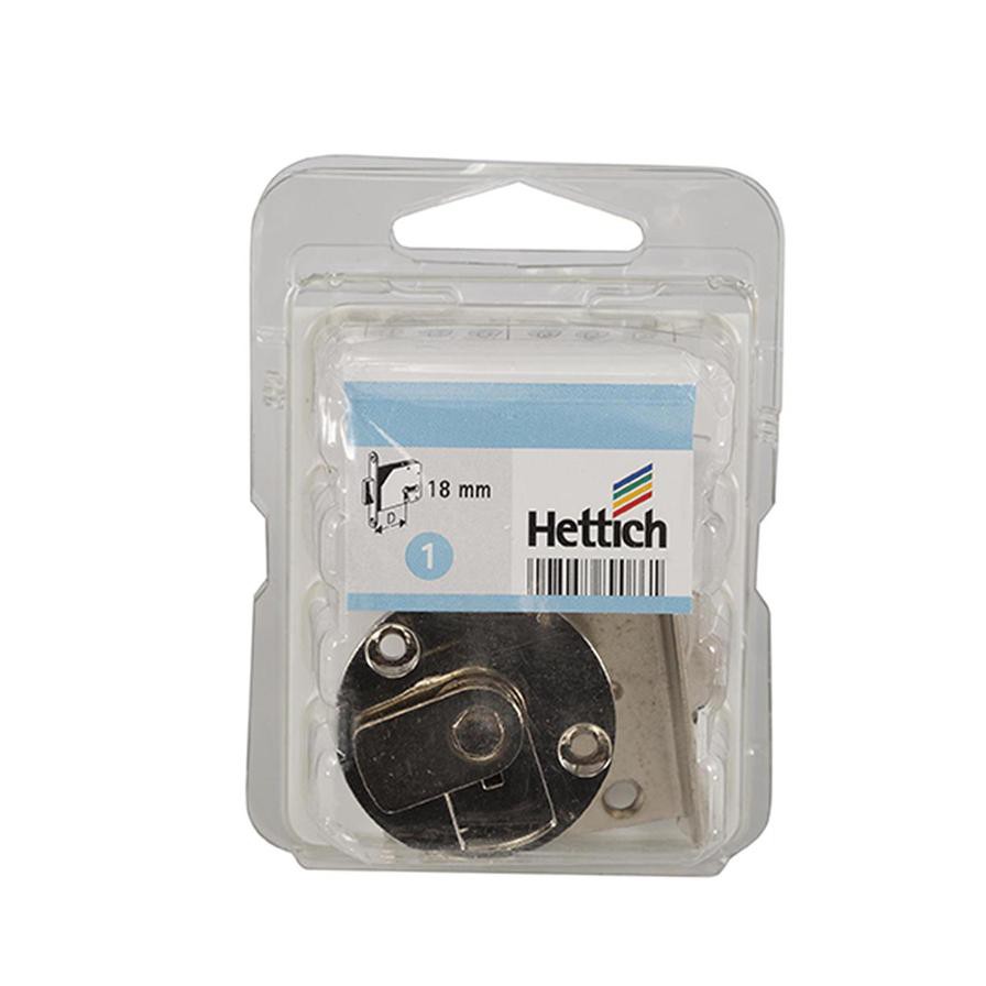 Hettich Nickel-Plated Zinc Alloy Inlaid Cylinder Flap Lock