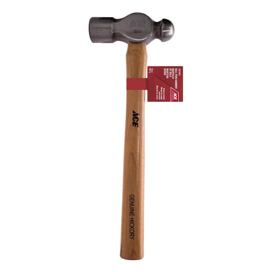 Ace Steel Ball Pein Hammer W/Hickory Handle (907 g)