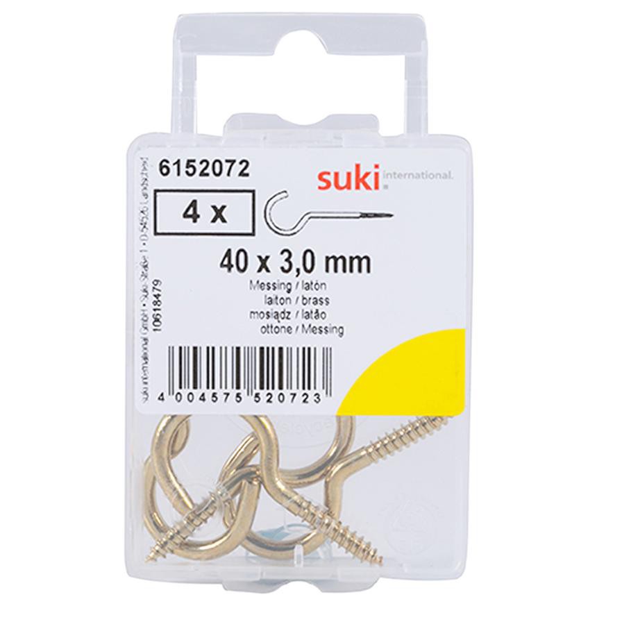 Suki 6152072 Cup Hooks (40 mm, Pack of 4)