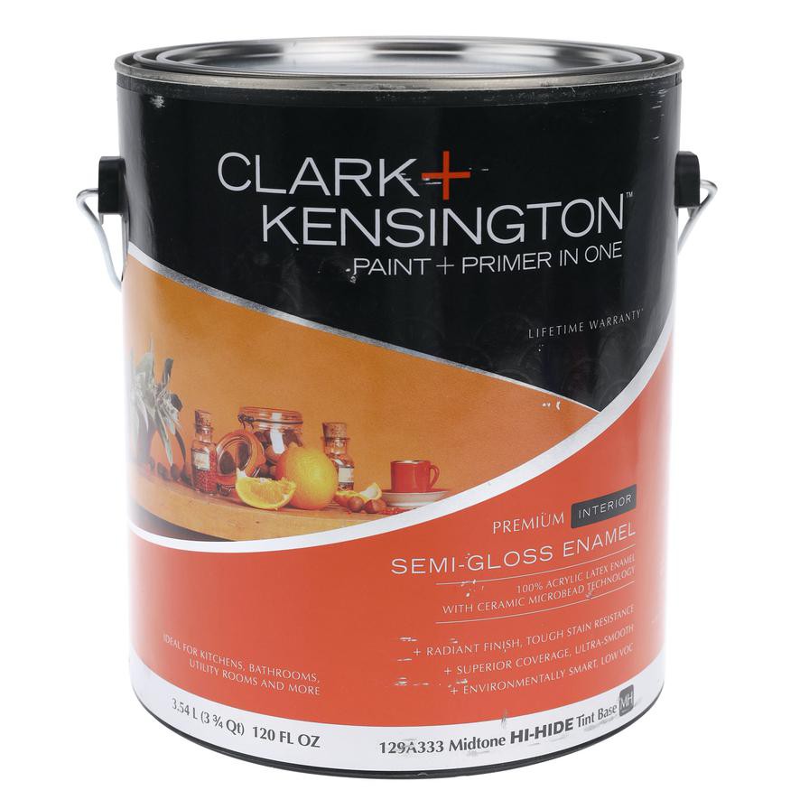 Clark+Kensington Semi-Gloss Paint + Primer in One (3.78 L, Tint Base)