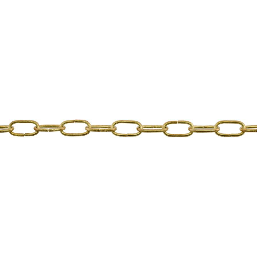 Suki Brass-Plated Steel Round Wire Chain Pack (2 mm, Sold Per Meter)