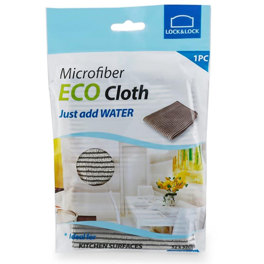 Lock & Lock Eco Kitchen Cleaning Cloth (32 x 32 cm, Gray)