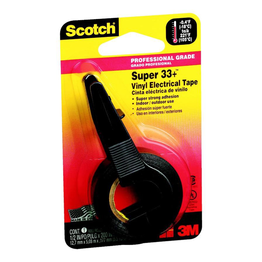 3M Scotch Super 33+ Vinyl Electrical Tape (1.27 x 508 cm)