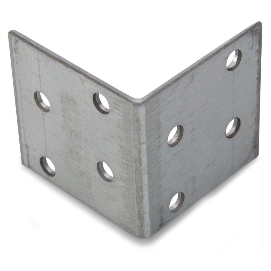 Suki Angle Bracket Zinc Plated (4 x 4 x 2 cm, Silver)