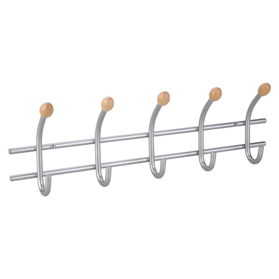 Hettich 5-Hook Clothes Rail (Matt Nickel)