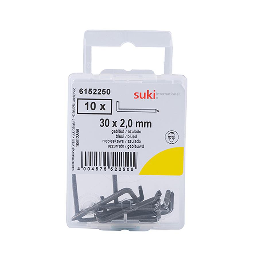 Suki Steel Rough Hook (30 x 2 mm, Pack of 10)