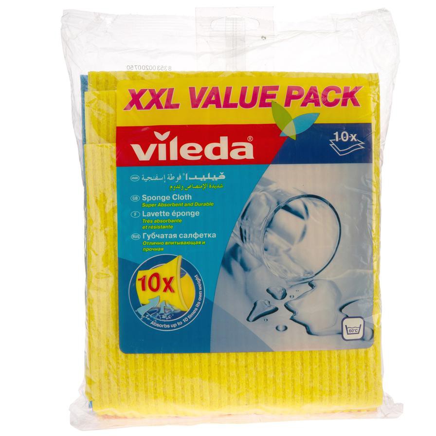 Vileda Sponge Cloth (Pack of 10, XXL)