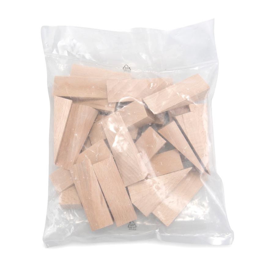 Hettich Beech Wooden Wedges (9 x 2.9 x 2.4 cm, 25 Pieces)