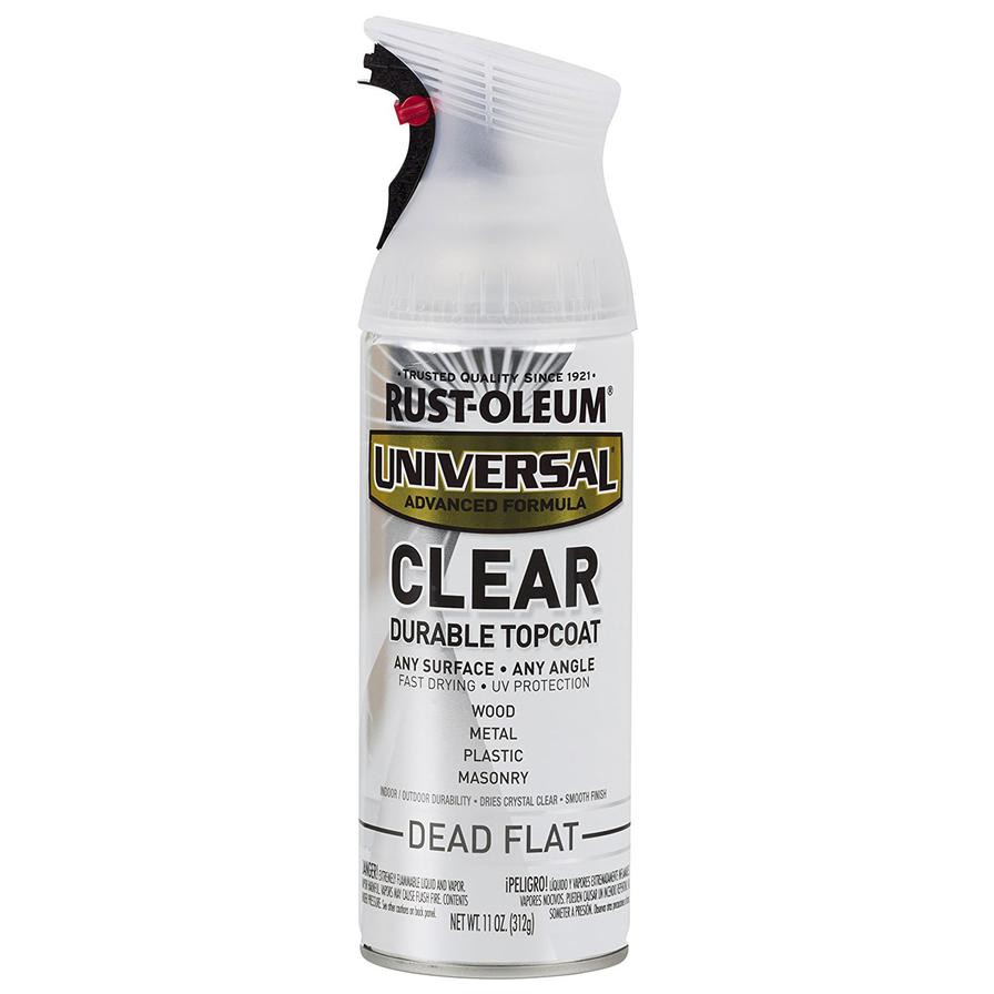 Rust-Oleum Universal Advanced Formula Clear Durable Topcoat (Dead Flat, 312 g)