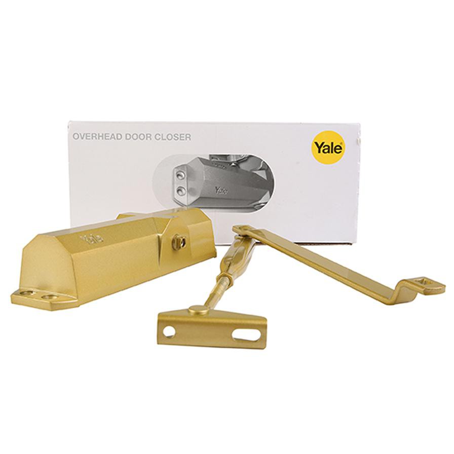 Yale Overhead Door Closer (5 x 5 x 23 cm, Gold)