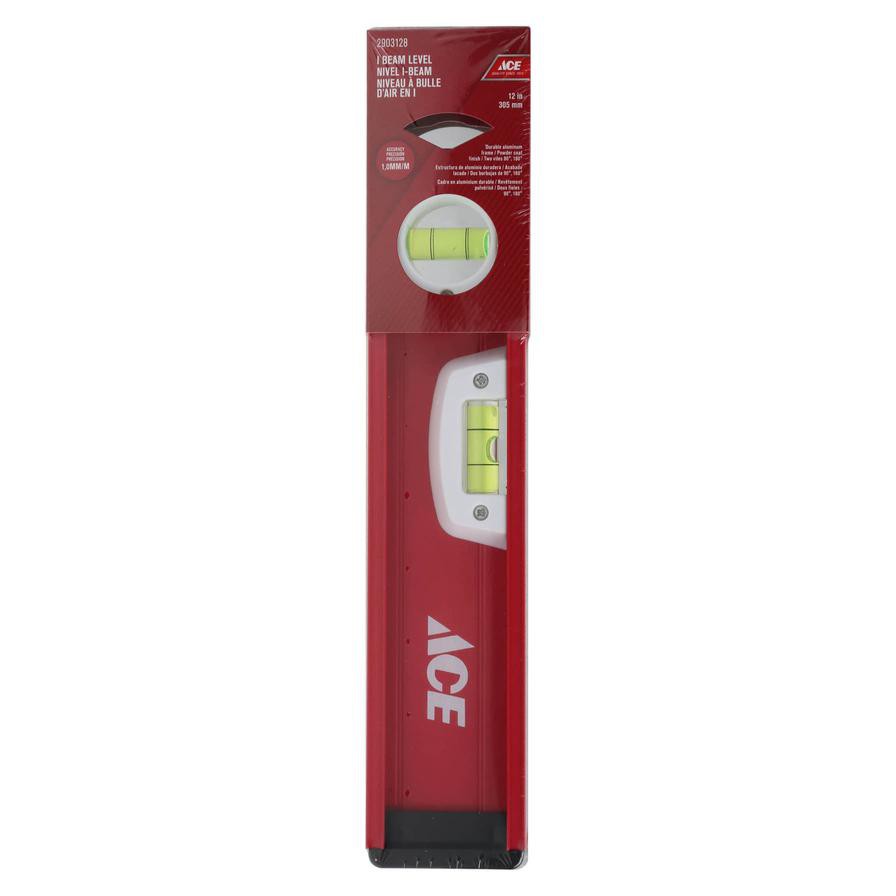 Ace Aluminum I-Beam Level (30 cm)