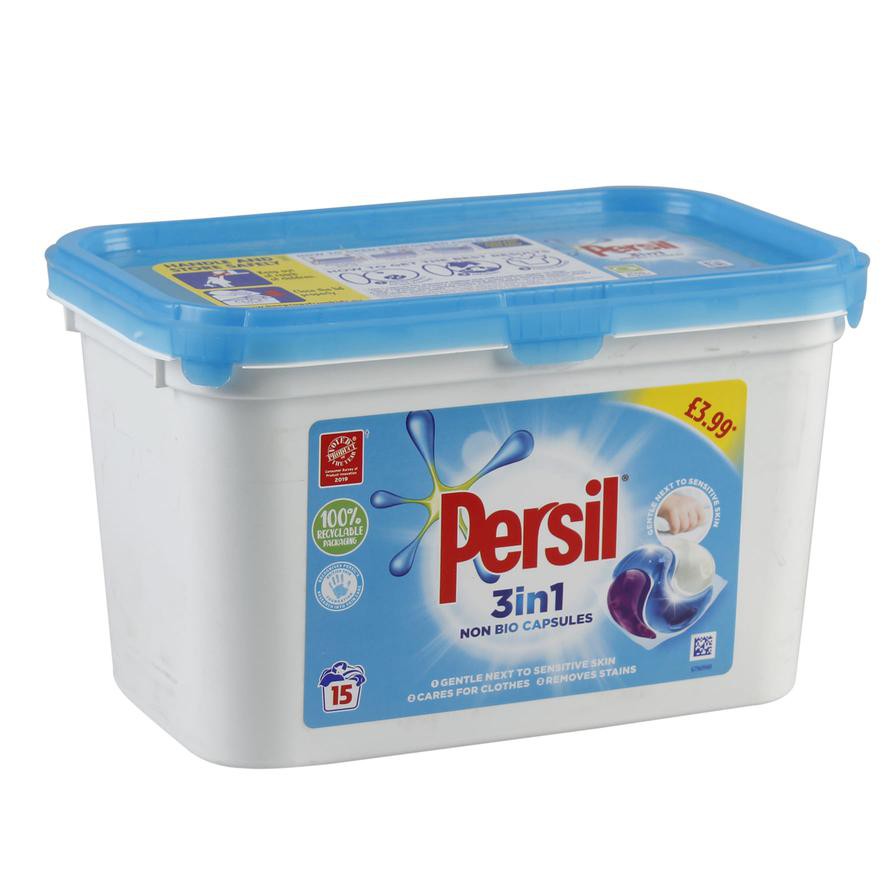 Persil 3-in-1 Non-Bio Washing Capsules Tub (15 Pc.)