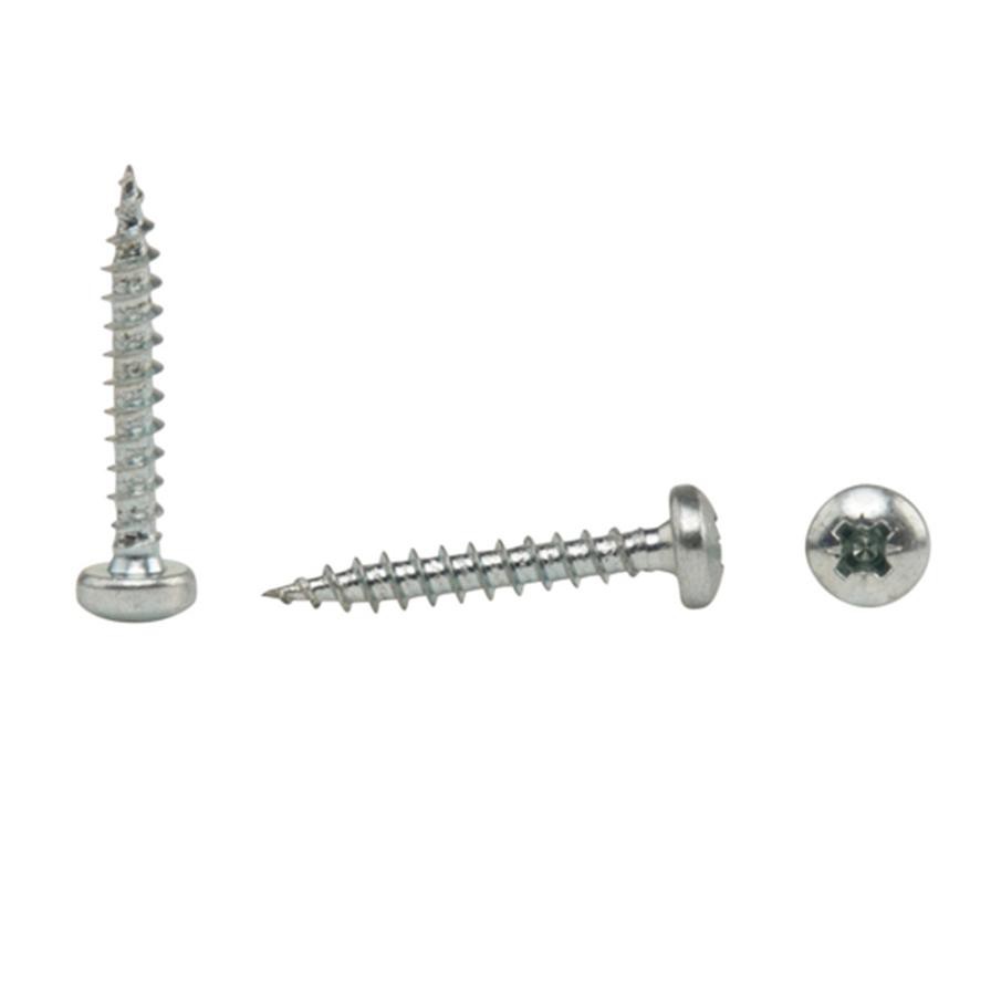 Suki Zinc-Plated Steel Chipboard Screw (3 x 20 mm, Pack of 50)