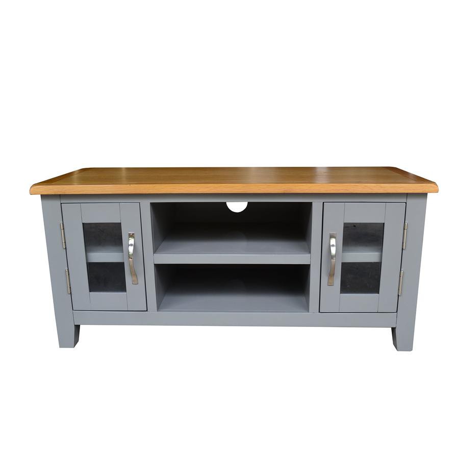 Harrogate MDF & Oak  TV Unit (100 x 40 x 45 cm, Large)