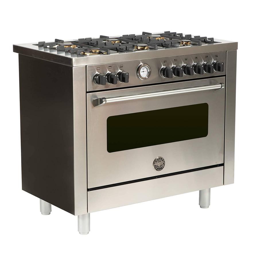 Bertazzoni Master Series Freestanding 6-Burner Gas Cooker, MAS1006GGVLXE (100 x 60 x 85 cm)