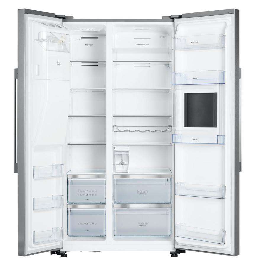 Gorenje Freestanding Side-By-Side Refrigerator, NRS9181VXBUK (605 L)