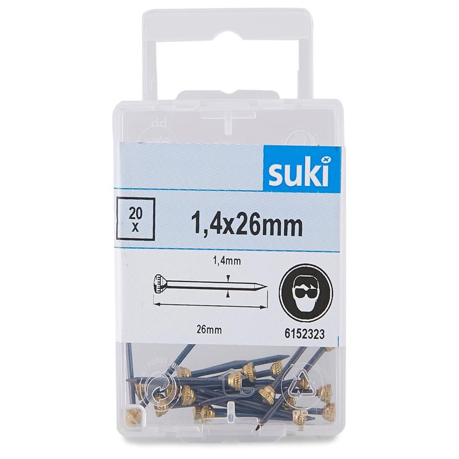 Suki Blued Nails (1.4 x 46 mm, Pack of 20)