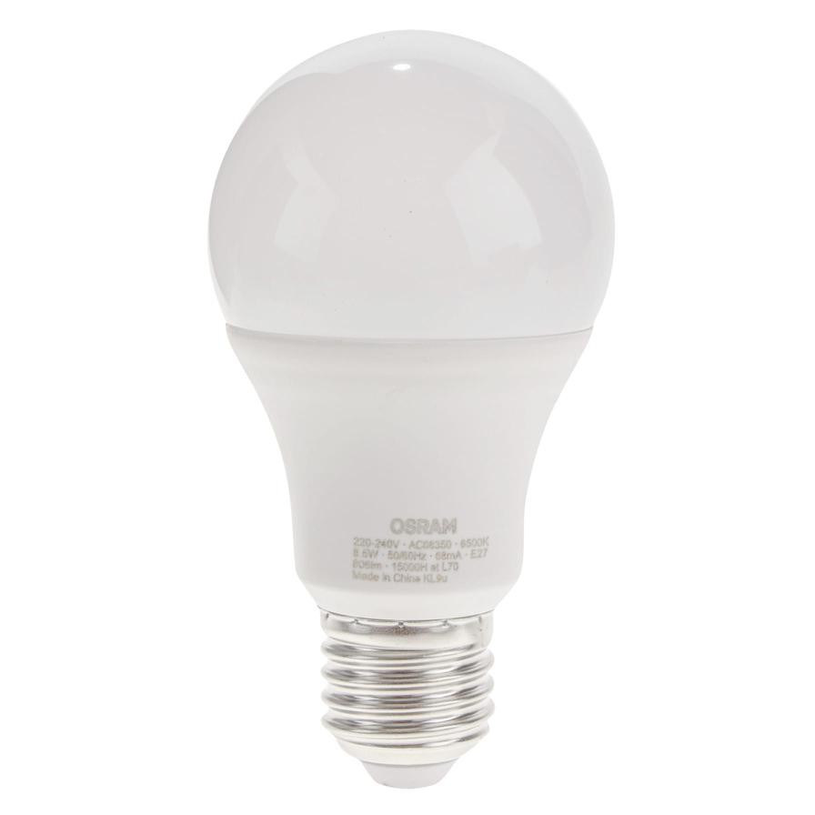 Osram E27 Classic A 60 LED Value Bulb Pack (8.5 W, Daylight)