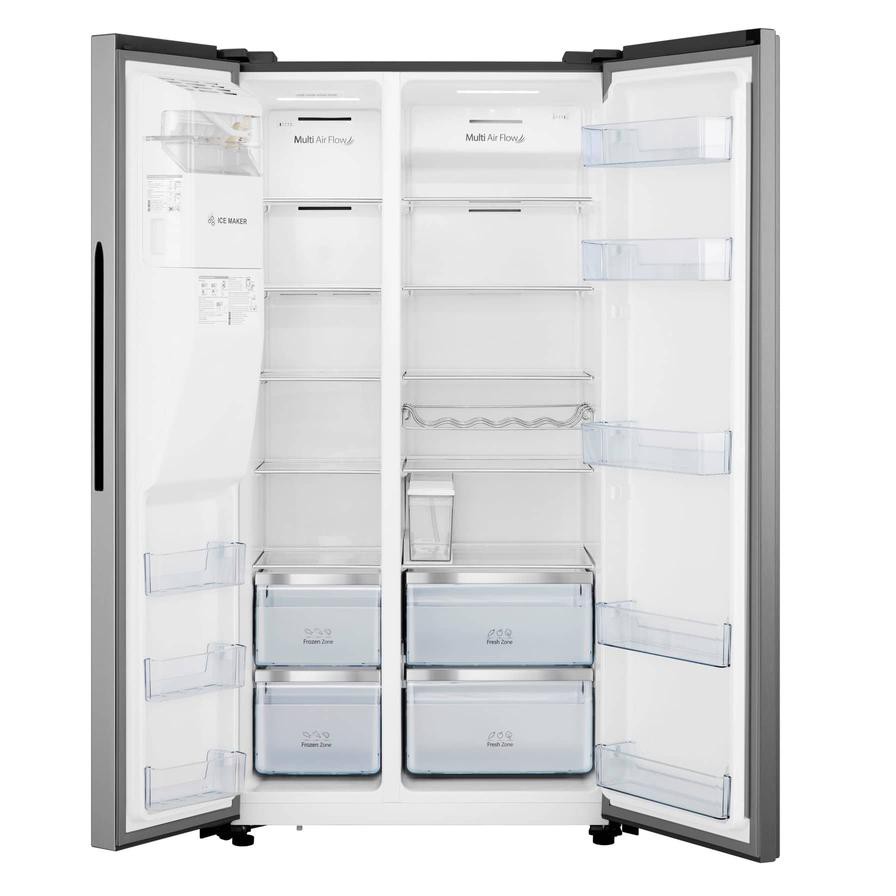 Hisense Freestanding Side By Side Fridge, RS696N4IBGU (696 L)