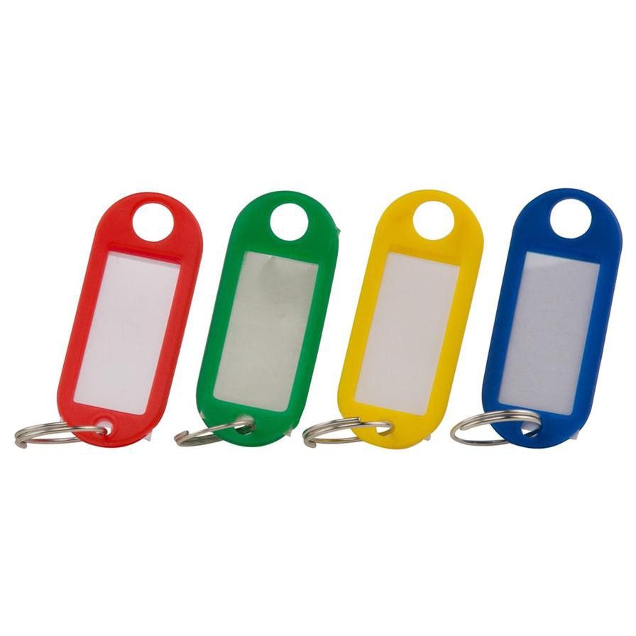 بطاقات تعريف للمفاتيح من البلاستيك (عبوة من 5 قطع، متعددة الألوان)