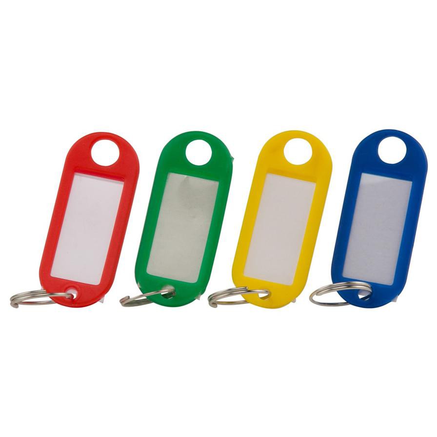 Suki Plastic Key Tags (Pack of 5, Multicolored)