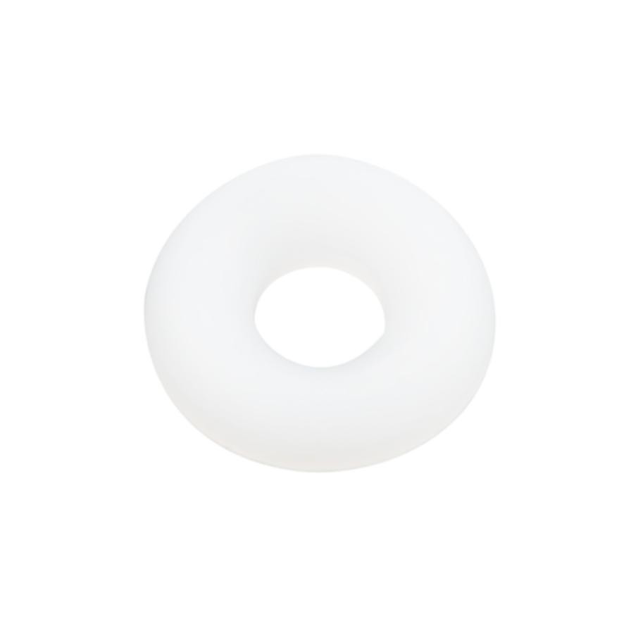 Suki Raised Plastic Washer (4 x 12 mm, Pack of 6, White)