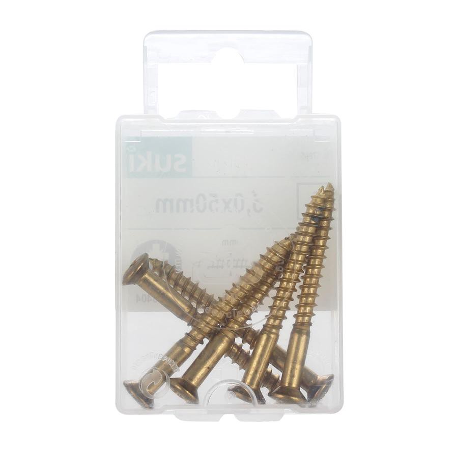 Suki Wood Screws Pack (5 x 50 mm, DIN 7995, 6 Pc.)