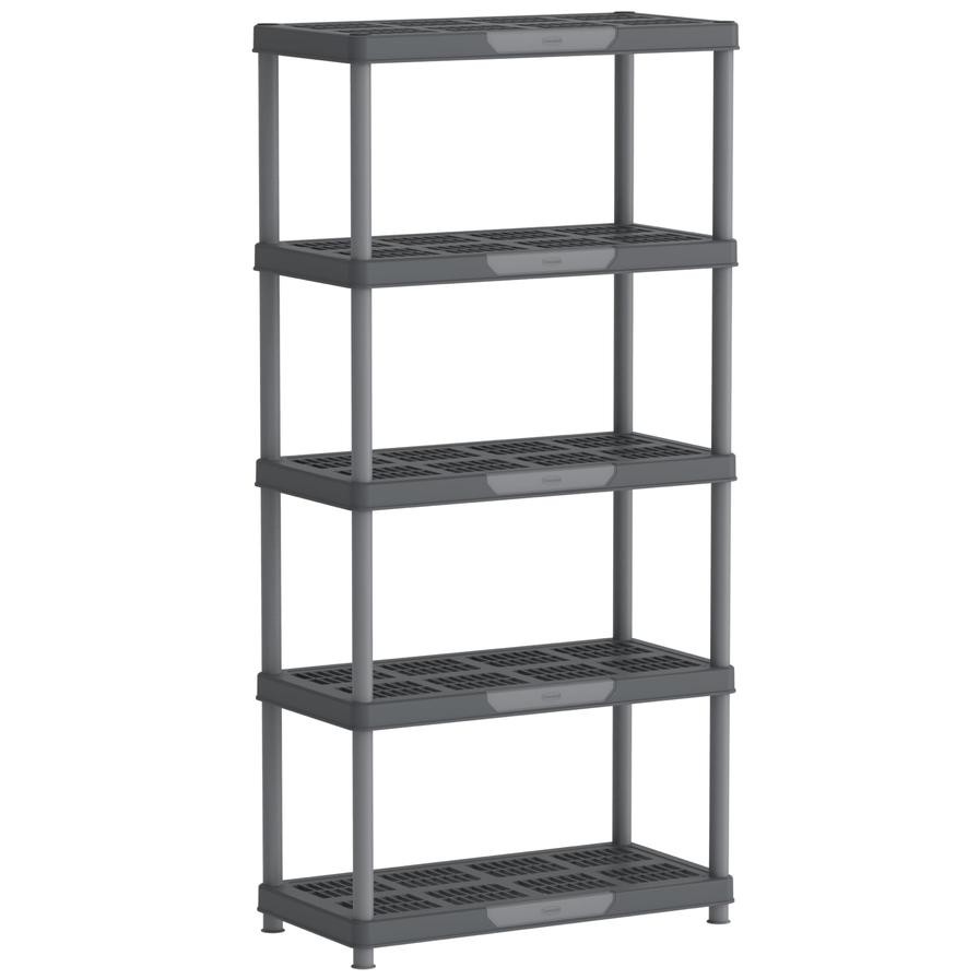 Cosmoplast Plastic 5-Tier Shelving Rack (90 x 45 x 185 cm)