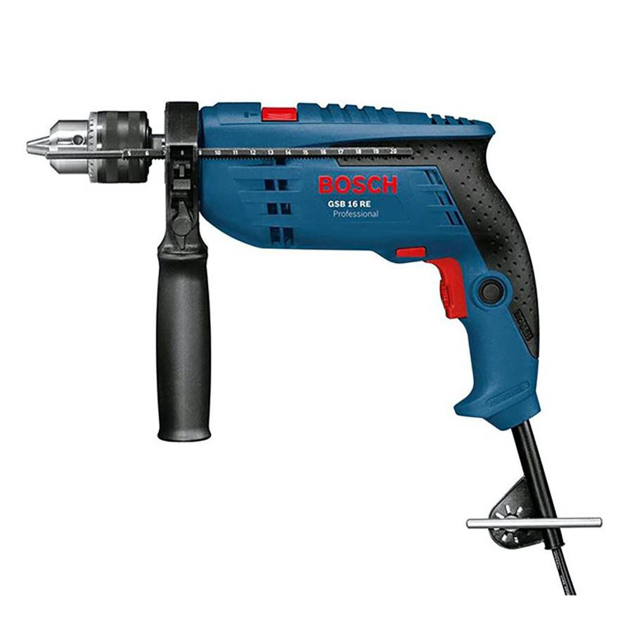 Bosch Impact Drill, GSB 16 RE (701 W) + Accessories (173 pcs)