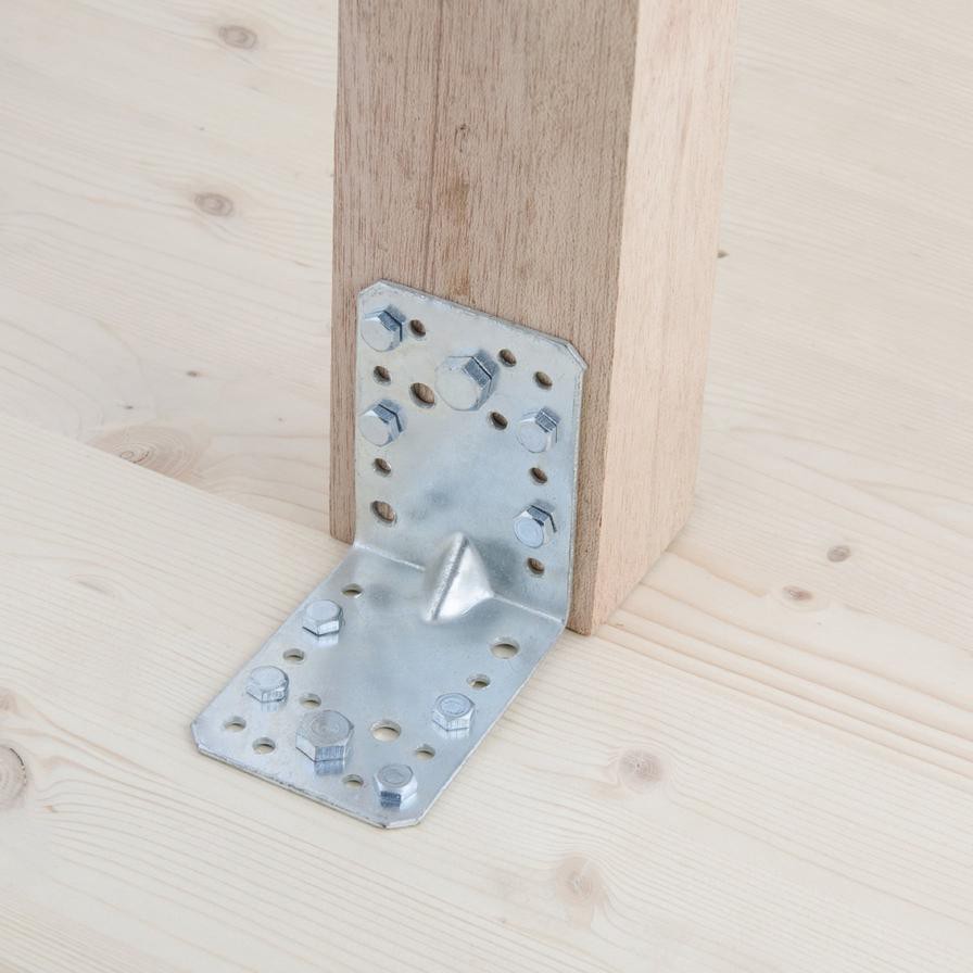 مجموعة براغي سداسية سوكي فولاذ مطلي بالزنك للخشب (12 × 160 ملم، DIN 571)