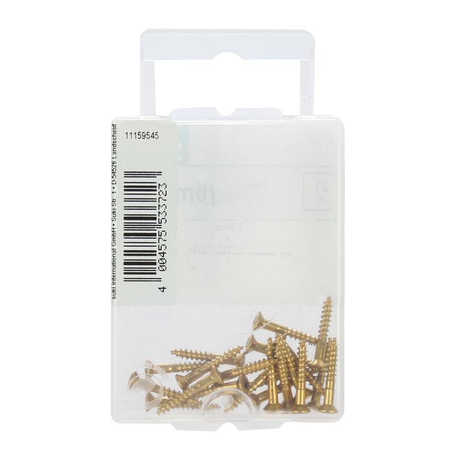 Suki Wood Screws Pack (2.5 x 16 mm, DIN 7995, 21 Pc.)