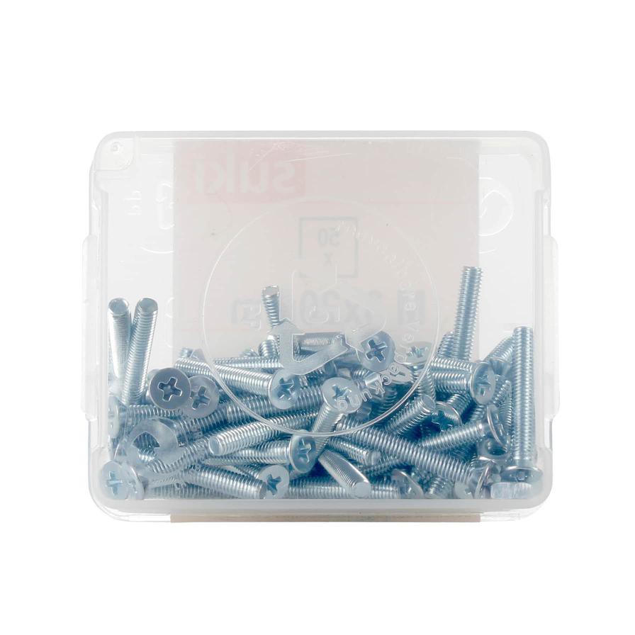 Suki Metal Mechanical Screw Pack (0.3 x 2 cm, 50 Pc.)