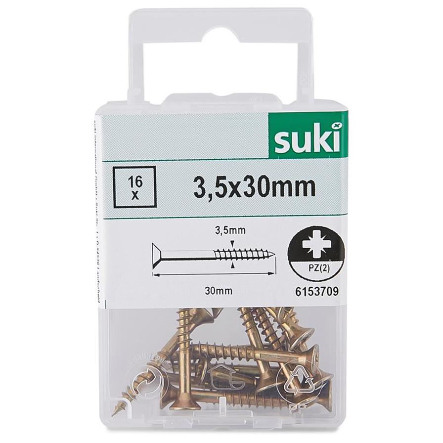 Suki Chipboard Screws (30 x 3.5 mm)