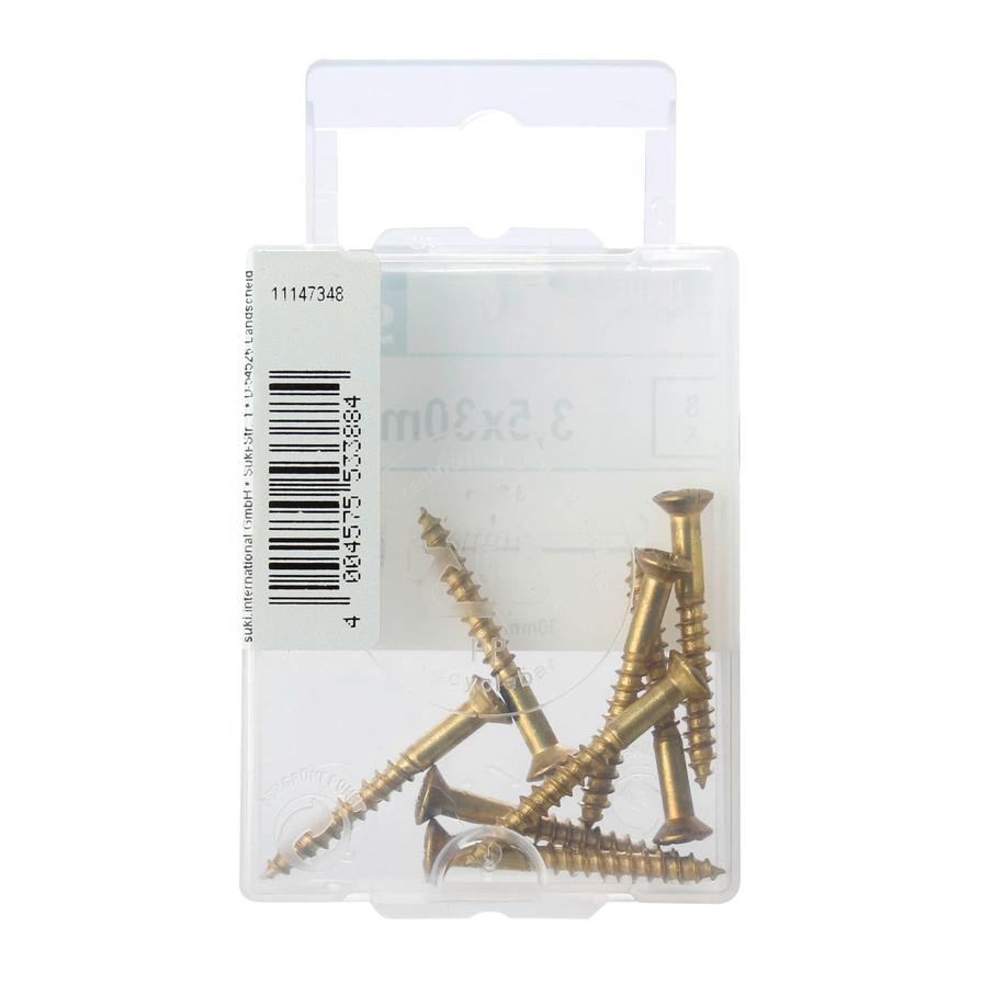 Suki Wood Screws Pack (3.5 x 30 mm, DIN 7995, 8 Pc.)