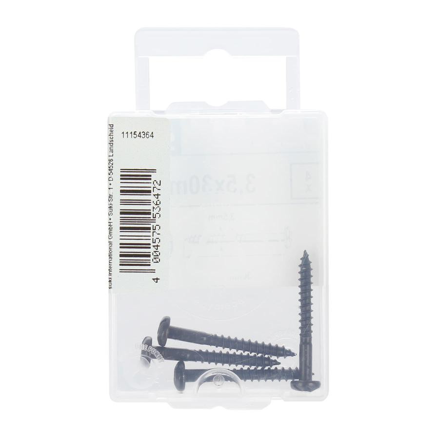 Suki Wood Screws Pack (3.5 x 30 mm, 4 Pc.)